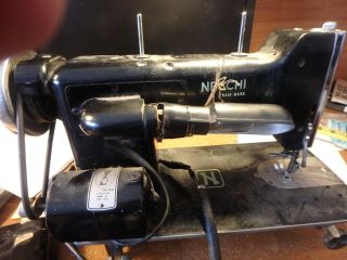 Vintage Necchi Italy Bu Serie Nova Sewing Machine -,  With Pedal Etc.