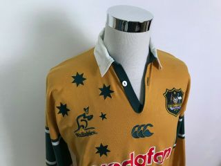 Vintage Canterbury Wallabies Australia Mens Rugby Union Long Sleeve Jersey MED 2