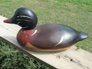 Vintage Antique Mason Wood Duck Drake Decoy