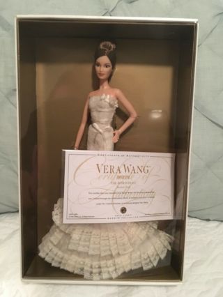 Vera Wang Bride The Romanticist Barbie Doll Gold Label Nrfb Mattel L9652