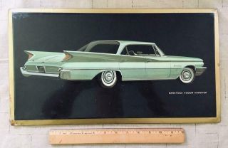 Vintage 1960 Chrysler Saratoga 4 - Door Hardtop Dealer Showroom Wall Plaque