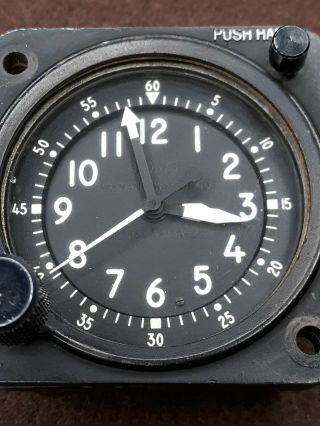 Vintage Wakmann Watch Co.  8 Day Cockpit Clock Type A - 13A - 2 5