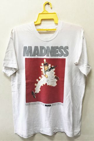 Vintage Madness 2 Tone Ska Rock Tour Concert T - Shirt Skinhead Rude Boy Punk