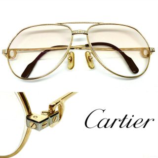 Cartier Vendome Santos Gold Vintage Eyeglasses / Sunglasses