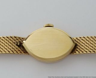 Vintage Omega 14k Gold Mid Century Ladies Watch Orig Box Papers 6