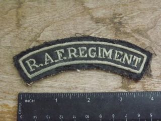 British R.  A.  F.  Regiment Tab