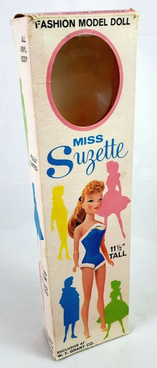 Rare Vintage Uneeda Miss Suzette Box Only,  No Doll 1962 Grant Co Exclusive