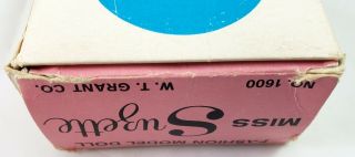 RARE Vintage Uneeda Miss Suzette BOX ONLY,  NO DOLL 1962 Grant Co Exclusive 8