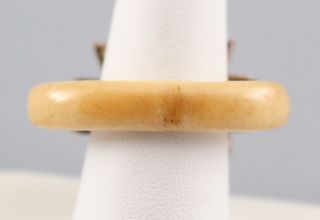 RARE Unique 18/19thC Handmade Fraternal Gold Maltese Cross & Bone Shield Ring 6