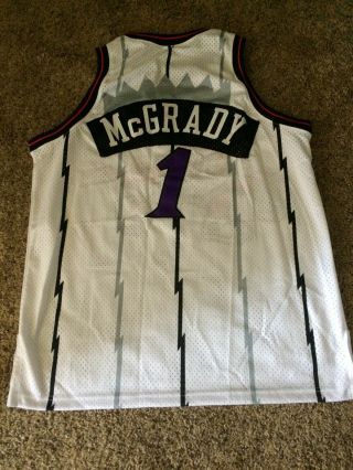 NBA Pro Cut Champion Toronto Raptors Tracy McGrady Authentic Jersey 52 VTG 90s 4