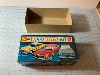 Vintage AMT 1960 Pontiac Bonneville Hardtop 3 in 1 Model Kit 6660 8