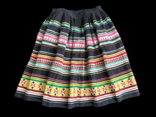 Old Seminole Patchwork Skirt 1940s - 1950s Florida Women 