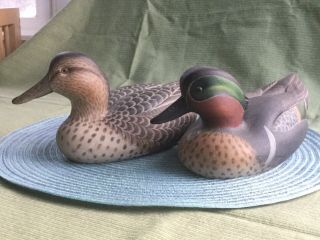 Duck Decoys - Green Winged Teal 1969 By Paul Nock