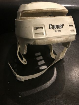 Vintage White Cooper Sk 100 Hockey Helmet Hurling Skateboard Canada