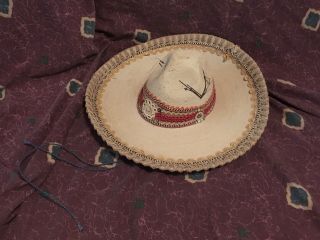 Vintage La Guadalupana Xxxxx Mexico Fancy Sombrero