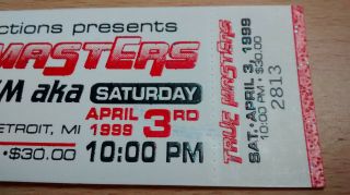 Vintage Eminem aka Slim Shady Concert Ticket 1999 Detroit - 8 Mile MI 4