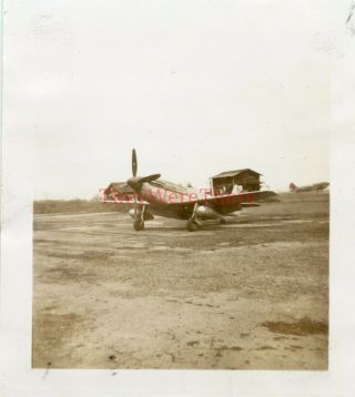 Wwii Photo - P - 51 Mustang Fighter Plane - Hankou Airfield China
