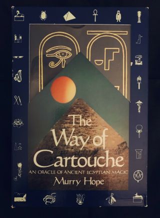 The Way Of Cartouche By Murry Hope First Edition Vintage Oracle Book & Card Set
