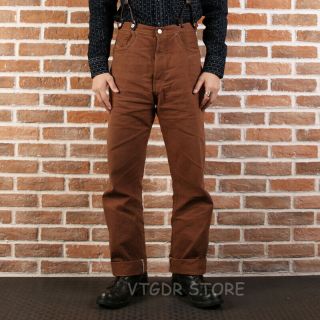 2019 Bronson Duck Canvas Pants Vintage Nevada Gold Rush Western Trousers 3