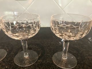 WATERFORD VINTAGE Set Of 6 Crystal Kildare sherbert champagne glasses 5 1/4 