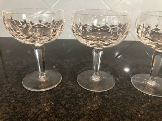 WATERFORD VINTAGE Set Of 6 Crystal Kildare sherbert champagne glasses 5 1/4 