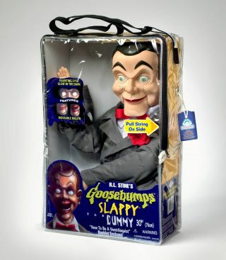Slappy Goosebumps Ventriloquist 30 " Dummy Doll Vintage Pull String Move Mouth