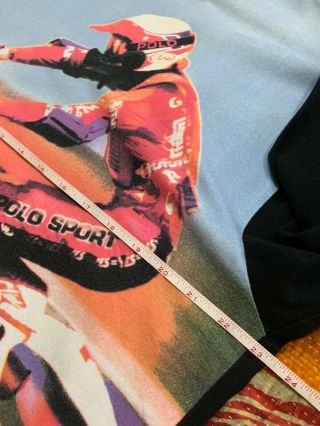 Polo Ralph Lauren Polo Sport Graphic Shirt Motorcross 92 Stadium Dirt Bike VTG 5