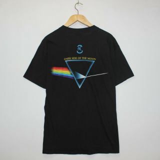 Vintage Pink Floyd Dark Side Of The Moon 1992 Brockum T - Shirt Size Large Black 2