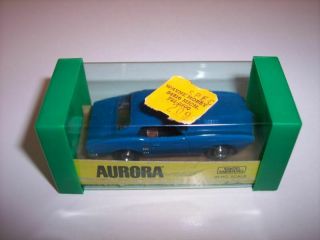 Vintage 1960s Aurora Thunderjet 1402 " Blue " Pontiac Firebird T - Jet Ho Slot Car