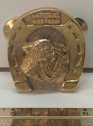Vtg Rare Htf National Western Stock Show 1987 Pin Award Limited Edition 9/500