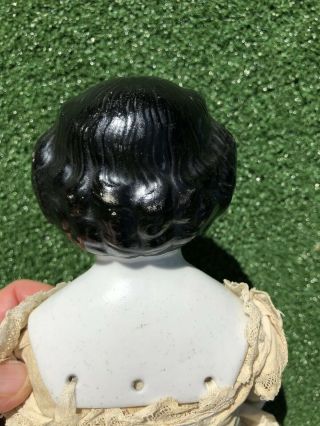 Gorgeous Antique 1800’s Civil War Era China Head Doll,  Roll Curls 4
