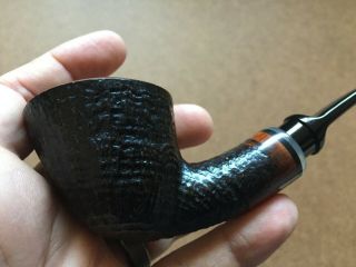 VINTAGE KARL ERIK WOODEN TOBACCO ESTATE PIPE HANDMADE IN DENMARK 2 4