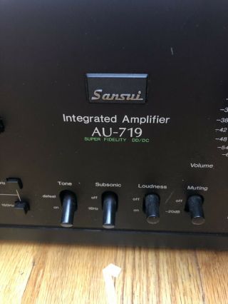 Sansui AU - 719 Vintage Intergrated Amplifier 7