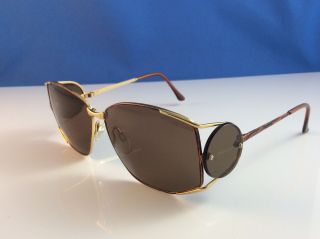 Yves Saint Laurent Brown Tortoise Shell Vintage Sunglasses