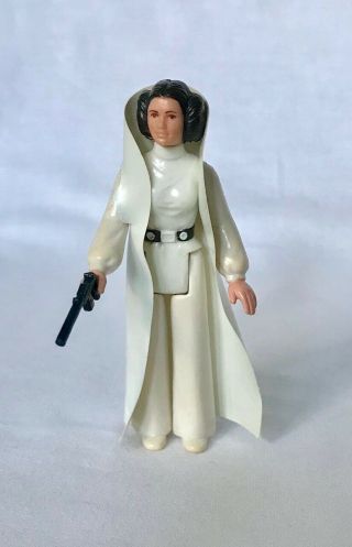 Star Wars Princess Leia Vintage Kenner Action Figure With Cape And Blaster
