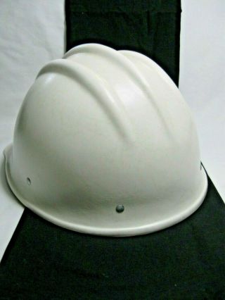 Vtg ED BULLARD 502 FIBERGLASS HARD HAT IRONWORKER 4