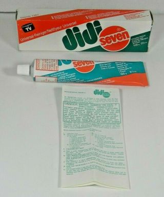 Didi Seven Vtg 1989 The Miracle Stain Remover Cleaner 3 1/2 Oz Nos