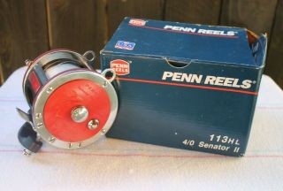 Vintage Penn Senator Ii 113hl 4/0 Big Game Reel High Speed Made In Usa Item 26