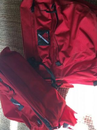 Vintage Cannondale Usa Touring Panniers Bags Set Red 5 Pouch W/reflectors