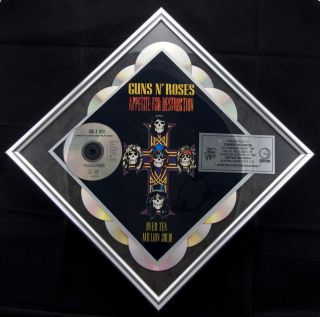 Guns N Roses - Appetite For Destruction Sales Award - Rare - Tower Records