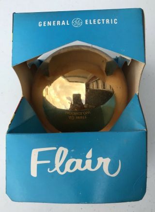 6 Vintage Gold General Electric Ge Flair Moonglow Light Bulb 40 W 1970 