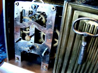 Vintage - K C Co Germany - FMS Mauthe - Carriage Clock - Music Box Alarm - 10