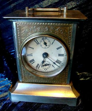 Vintage - K C Co Germany - Fms Mauthe - Carriage Clock - Music Box Alarm -