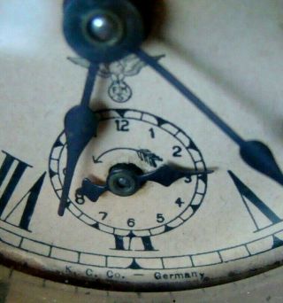 Vintage - K C Co Germany - FMS Mauthe - Carriage Clock - Music Box Alarm - 3