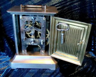 Vintage - K C Co Germany - FMS Mauthe - Carriage Clock - Music Box Alarm - 9
