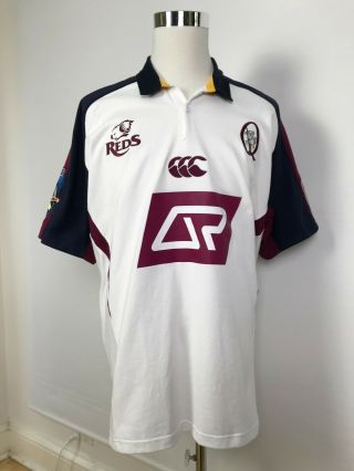 Vintage Canterbury Mens Queensland Reds Rugby Union Jersey Size XXL 4