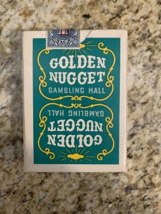 Rare Tax Stamp Deck Golden Nugget Las Vegas Casino Playing Cards