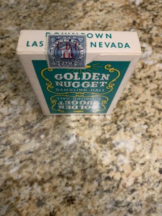 Rare Tax Stamp Deck Golden Nugget Las Vegas Casino Playing Cards 2