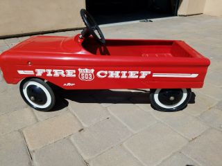 Vintage Fire Chief Pedal Car