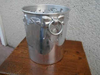 French Vintage ALU CHAMPAGNE ICE BUCKET Cooler - Moet & Chandon 6